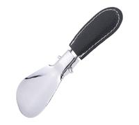 Cpolebev 12X3.8Cm Cuchara Profesional Plegable de Acero Inoxidable Cuerno Cuchara para Zapatos