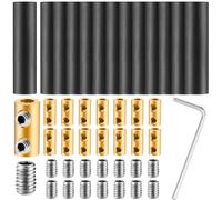 Cpolebev 15 Juegos de Kit de Empalme de Cables Subterráneos, Conectores de Cables Adecuados para Cables de Menos de 12 AWG, Kit de Tuercas de Conexión de Cableado de Empalme de 60 Amperios