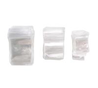 Cpolebev 150 Piezas 3 TamañOs Bolsas Transparentes para Pendientes Bolsas Impermeables Bolsa de Almacenamiento Reutilizable Engrosada para Joyas Anillos Collar Pulsera