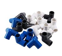 Cpolebev 16 Unids Plástico Pvc 20Mm Manguera Tee Conector de 3 Vías Conjunta Para Irrigación de Jardín Tubo Adaptador de Tuberías de Riego Herramientas Herramientas