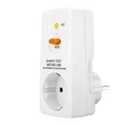 Cpolebev 16A Gfci Enchufe de Protección Fugas Enchufe Rcd Disyuntor Doméstico Interruptor de Corte Enchufe de Protección Personal de Seguridad Enchufe de la UE