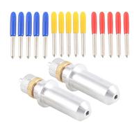 Cpolebev 17 Unids/Conjunto 30/45/60 Grados para Trazador de Corte Hoja de Corte de Vinilo + Soporte Refinar Conejo Cortador Redsail Cuchillas de Corte de Plotter