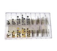 Cpolebev 170 Piezas/Caja Reloj Partes Reemplazo Kit de Herramientas de ReparacióN de Accesorios de Reloj de Cabeza de CúPula Surtidos Accesorios Kits de Herramientas