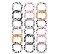 Cpolebev 18 Piezas de Anillos Tóricos de Silicona con Agujeros para Ensartar, Bucle A Granel de Cuentas de Silicona de 65 mm para y Collar de Bricolaje