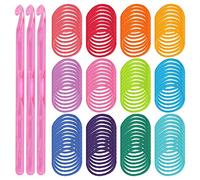 Cpolebev 192 Piezas 7 Pulgadas, Lazos para Agarraderas, Lazos para Tejer, Lazos para Tejer ArtesaníAs con 12 Colores para DIY Suministros de Manualidades A