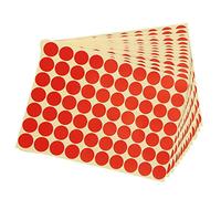 Cpolebev 19Mm Círculos Redondos Código Pegatinas Autoadhesivas Etiquetas Adhesivas Rojo