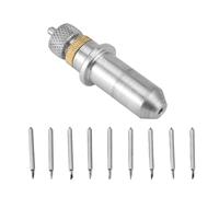 Cpolebev 1Pc Tungsteno De Acero Que Talla El Tenedor De la Cuchilla Del Trazador Del Corte con 9Pcs 30/45/60 Grados Las Cuchillas Del Cortador Del Vinilo 23X2Mm