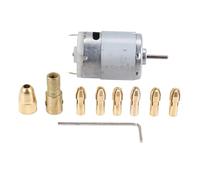 Cpolebev 1Pcs Dc 12V 500Ma Mirco Motor Con 6Pcs 0.5-3.2Mm Perforar Coronilla Eléctrico Juego De Herramientas De Pcb