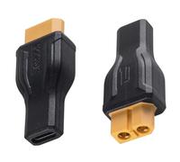 Cpolebev 2 Adaptadores USB C A XT60, Tipo C A XT60 Hembra, Conector de Carga de 100 W, 20 V/5 A, para Almacenamiento de Energía de Modelos RC