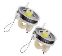 Cpolebev 2 Cables de Disparo en Carrete Reutilizable (85 Pies), Cable de Disparo para Alarma de Disparo Perimetral Calibre 12 y Alarma de Cable de Disparo