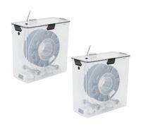 Cpolebev 2 Cajas Secadoras de Filamentos para Impresora 3D, Herméticas y Resistentes A la Humedad, Monitoreo en Tiempo Real para Filamentos PLA y ABS para Impresora 3D