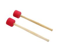 Cpolebev 2 de, Martillos de Espuma para, de Bajo, de Tambor Premium, Accesorios para Batería de Equipo, Rojo