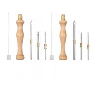 Cpolebev [2 Juegos Kit de Punzonado con Aguja de 5 Piezas de 2,5/3,5/5 mm Kits de Aguja de Punzonado Ajustables para Adultos Principiantes