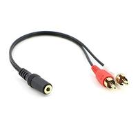 Cpolebev 2 Macho A Hembra 3,5 mm Jack Aux Cable de Audio Estereo