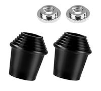 Cpolebev 2 Paquetes de Patas de Espuela para, Patas de con Rosca de Goma y Tuercas de Seguridad para