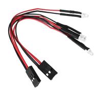 Cpolebev 2 Piezas 2 Luces LED Faros Delanteros para 1/24 RC Coche de Orugas Axial SCX24 90081 AXI00001 AXI00002 Piezas de ActualizacióN