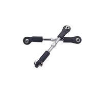 Cpolebev 2 Piezas 8124 Varilla de DireccióN de Metal 75-85 Mm para 1/8 9116 9020 9072 9071 9203 08425 08426 08427 08428 Piezas de AutomóViles RC