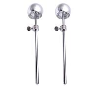 Cpolebev 2 Piezas Batidor De Pedal De AleacióN De Aluminio Cabeza De Martillo Partes De Accesorios De Instrumentos De PercusióN, Plata