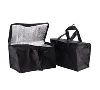 Cpolebev 2 Piezas Bolsa de Compra con Aislamiento Bolsa de Asas de Almacenamiento con Cremallera Plegable de Servicio Pesado para Abastecimiento Compra Reutilizable en FríO y Caliente, Etc