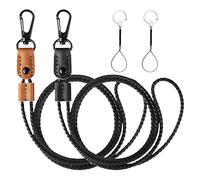 Cpolebev 2 Piezas Cordones de para Insignias para Titulares de Insignias de IdentificacióN Llaves de CordóN de Correa Larga para Hombres, Mujeres A