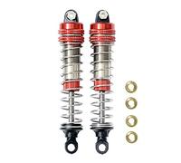 Cpolebev 2 Piezas de Amortiguador Trasero Delantero Apto para 9115 S911 9116 S916 9125 1/10 1/12 RC Accesorios de ActualizacióN del Coche, Rojo