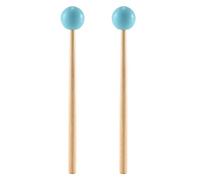 Cpolebev 2 Piezas de Cabeza de Goma Suave Palos de Madera Manejar de Campana Mazos para Glockenspiel XilóFono Campana Piezas de Instrumentos Musicales Verde