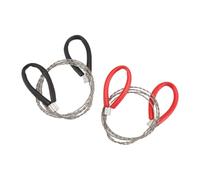 Cpolebev 2 Piezas de Cable TuberíA de PVC de Alambre Acero Inoxidable Cuerda Cuerda Bolsillo Mano Herramienta de Corte de de Alambre de Supervivencia Emergencia