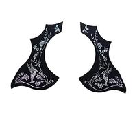 Cpolebev 2 Piezas de Golpeador de Guitarra Placa de ProteccióN AntiarañAzos Autoadhesivo Protector de PúA Pegatina Piezas de Guitarra AcúStica