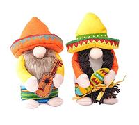Cpolebev 2 Piezas Fiesta Gnomo Pareja Tomte para Taco Enano para la Cocina Bandeja con Gradas Decoraciones