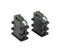 Cpolebev 2 Piezas Mini Herramientas de DecoracióN de Tanque de Combustible de SimulacióN para 1/8 1/10 RC Crawler Car Axial SCX10 TRX4 D90, Verde