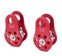 Cpolebev 2 Piezas Polea De Cuerda Arboricultura Escalada Arbol Polea Fija De Escalada Rojo