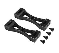Cpolebev 2 Piezas Soporte de Metal para B1 B14 B16 B24 C14 C24 B36 MN D90 D91 RC Actualización de Coche Kit de Piezas de Bricolaje de Metal, Negro