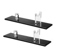 Cpolebev 2 Piezas Soporte ExhibicióN para Cuchillos,Estuche AcríLico Cuchillos,Soporte para Cuchillos Escritorio,Soporte para Cuchillos Individual para DecoracióN Hogar(Base Negra)