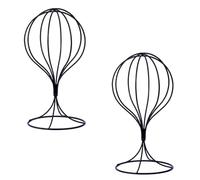 Cpolebev 2 Piezas Soportes para Sombreros Metal Modernos, Estante para Gorras Estable y Duradero, Soporte para Pelucas, Estante para Sombreros para Adultos, Soporte para Modelo Sombrero
