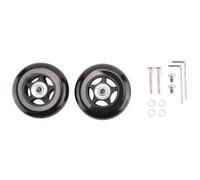 Cpolebev 2 Set Maleta de Equipaje Ruedas de Repuesto OD 80Mm