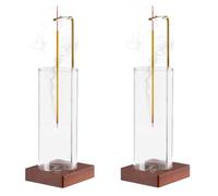 Cpolebev 2 Soportes de Incienso, Temporizador de Yoga, Soporte de Aromaterapia, Quemador de Incienso Anticenizas para Palos con Vidrio ExtraíBle