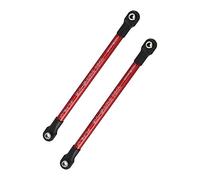 Cpolebev 2 Uds Varilla de Enlace de Varilla de Empuje de Aluminio 5318X 5318 Anodizado Rojo para 1/10 E- Summit Piezas de ActualizacióN de Coche RC
