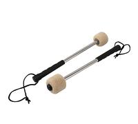 Cpolebev 2 Unids Bajo Batería de Mazo Batería de Percusión Mazas de Timbales con Manejar de Acero Inoxidable,