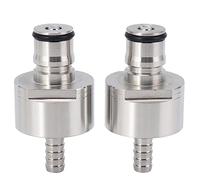 Cpolebev 2 Unids/Lote Tapa de CarbonatacióN de Acero Inoxidable 304 5/16 Pulgadas Barb, Tipo de Bloqueo de Bola, de Pet de en Forma, Barrido Casero