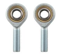 Cpolebev 2 X M10 X 1.5 Macho Extremo de Varilla Rosca Conjunta Rosca Derecha 10 Mm MéTrica Bronce SA10