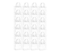 Cpolebev 20 Bolsas de Regalo Transparentes con Asa para Regalo de Boda, Bolsas Reutilizables para Regalo de Dulces, Bolsas de Regalo para Fiesta de Navidad, 15 X 20 X 7 cm
