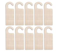 Cpolebev 20 Perillas de Puerta de Madera Sin Terminar, Perchas de Puerta, Letreros para Pintura, Manualidades, Decoración del Hogar, Oficina, Hotel, Uso Comercial e