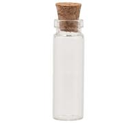 Cpolebev 20 Piezas 11X32mm Minúscul Mini Corcho Vacío de Vidrio Frascos 2Ml