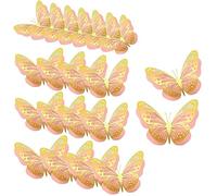 Cpolebev 20 Piezas 3D Mariposa Fiesta DecoracióN 2 Papel Gigante Mariposa Pegatinas Gran Mariposa Pared Decoraciones Conjunto, 3 TamañOs