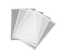 Cpolebev 20 Piezas Fundas para Tarjetas Protector de Tarjetas de PláStico Duro Tarjeta Transparente Soporte para Tarjetas Comerciales Protector de Tarjetas
