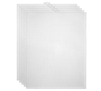 Cpolebev 20 Piezas Hojas de Lona de de PláStico para Bordar, Manualidades de Hilo AcríLico, Proyectos de Punto y Ganchillo (10,2 X 13,2 Pulgadas)