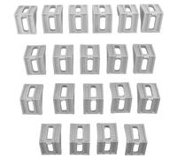 Cpolebev 20 Piezas Soportes De Esquina De Aluminio 4040 Angulo De Ajuste De Esquina 40 X 35 Sujetador Conector Para Perfil De Aluminio Industrial 4040
