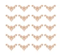 Cpolebev 20 Piezas Talladas Sin Pintar Muebles de Madera Europea Ventana Esquina Apliques de Madera Estatuillas de Madera Ornamentales Cm