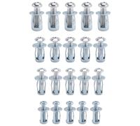 Cpolebev 20 Piezas Tuercas Jack M 4 M5 M6 M8, Sujetadores de Tuercas de Tornillo de Expansión de Acero Al Carbono para Asegurar la Etiqueta del Contenedor del de la Placa