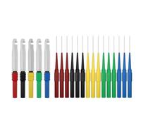 Cpolebev 20 Sondas de Prueba para Multímetro, Aguja de Acero Inoxidable, Punta de Sonda de Punción Trasera de 4 mm, Herramienta de Inspección de Conector Banana JT0048